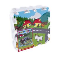 Blok + fixy 4ks se šablonami se samolepkami Paw Patrol/Tlapková patrola 22x20x2cm