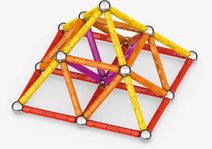 GEOMAG Glitter 60 dílků třpytivá Eko magnetická STAVEBNICE