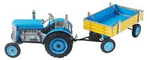 Traktor Bburago s nakladače Fendt 1050 Vario/New Holland kov/plast 16cm 2 druhy v krabičce