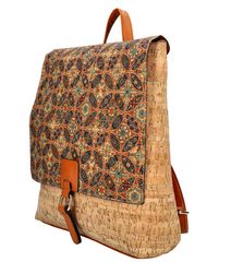 Světle fialový dámský látkový batoh / kabelka AM0334