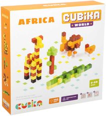 CUBIKA DŘEVO Pixel Stavebnice 3D Afrika 200 dílků 1x1cm