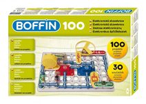 Stavebnice Boffin II. + kostky elektronická 20 projektů na baterie 200ks v krabici 39x30x6cm