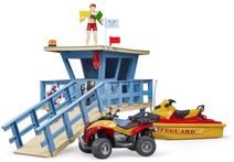 BRUDER 62251 DHL Shop set s figurkou a paletovým vozíkem
