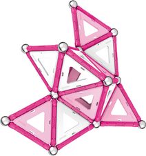 GEOMAG Pink 68 dílků růžová magnetická STAVEBNICE