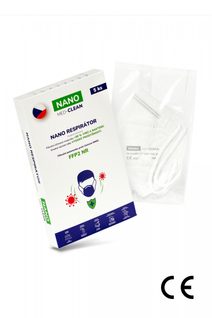 5x FFP2 respirátor NANO MED.CLEAN černá