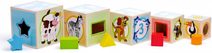 Vkládačka/edukační labyrint Město/Recyklace 2v1 dřevěný 30x30cm v krabici 32x32x6cm