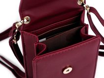 Malá crossbody kabelka se stříbrným zipem NH6020 černá