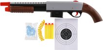 Brokovnice dětská zbraň na pěnové náboje / vodní a gumové kuličky set s náboji
