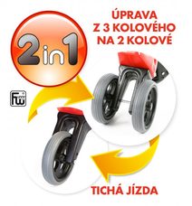 Odrážedlo FUNNY WHEELS Rider SuperSport zelené 2v1+popruh, výš. sedla 28/30cm nos. 25kg 18m+ v sáčku