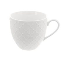 Hrnek porcelánový WHITELINE 0,25 l sada 6 ks O0282 - dia 8 cm