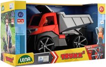LENA GIGA TRUCKS Auto funkční sklápěč žlutočervený plast v krabici