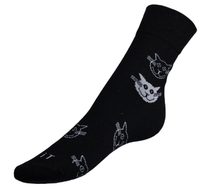 Ponožky Kočka černá - 35-38 černá