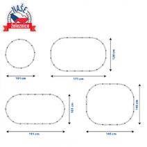 Lokomotiva 15cm vlak kovový model na podstavci 2 druhy v krabici