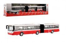 Červený mluvící autobus s efekty 36 cm