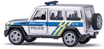 Policejní auto VB combi kov/plast 11,5cm na zpětné natažení na baterie se zvukem v krabičce 15x7x7cm