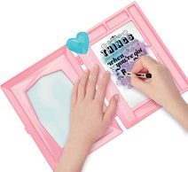 LUKKY Lak na nehty Lollipopz dětský Pastelově růžový slupovací 5,5ml na kartě