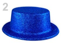 Karnevalový klobouk s glitry