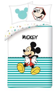 Povlečení Mickey stripe Bavlna, 140/200, 70/90 cm