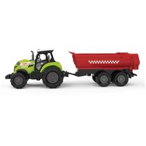 Traktor Zetor s vlekem dřevo 36cm v krabici 42x12,5x13cm