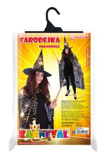 Plášť + klobouk čarodějnický/halloweenský, dospělý