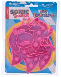 Hra Pop It antistresová klíčenka Bubble Pops Ježek Sonic silikon 3 druhy
