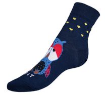 Ponožky Sovy - 39-42 modrá