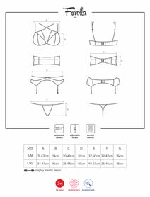 Žhavý set Felisita corset & skirt - Obsessive