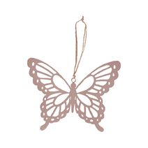 Závěsný motýl růžový K1445-05 - 15 x 0,1 x 11,5 cm