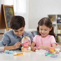 HASBRO PLAY-DOH Zubař Doktor Drill and Fill set modelína s nástroji