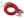 Splétaná šňůrka s karabinkou délka 45 cm (6 červená jahoda)