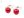 Náušnice TEREZA s Perlovým Akcentem - Elegantní bižu (7 červená jahoda)