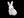 Velikonoční zajíček plyšový do věnců a truhlíků (1 bílá)