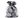 Dárkový vánoční / mikulášský pytlík vločky s glitry 13x18 cm imitace juty (2 šedá)