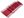 Jutový běhoun s krajkou 30x300 cm (2 červená jahoda)