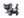 Kovová brož pes, kočka (9 šedá tmavá pejsek)