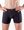 GINA pánské boxerky s delší nohavičkou, delší nohavička, šité, s potiskem 74166P