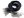 Voskovaná šňůrka s karabinkou délka 45 cm (8 černá)