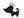 Brož pes, kočky s broušenými kamínky (1 černá pejsek)