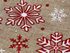 Dárkový vánoční / mikulášský pytlík vločky s glitry 13x18 cm imitace juty