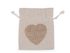 Bavlněný pytlík srdce 11x13 cm