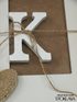 Dřevěná dekorace písmena abecedy výška 8 cm