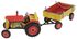 Traktor Zetor s valníkem červený na klíček kov 28cm