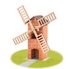 Stavebnice Teifoc Větrný mlýn 100ks v krabici 29x18x8cm