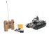 Tank RC plast 33cm T-34/85 na baterie+dobíjecí pack 27MHz se zvukem a světlem v krabici 40x15x19cm