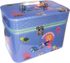 Kufřík dětský kosmetický set 3ks šperkovnice modrá mořská panna na zip 3v1