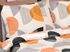 Povlečení bavlna na dvoudeku - 1x 240x220, 2ks 70x90 cm (240 cm šířka x 220 cm délka prodloužená) oranžový půlkruh