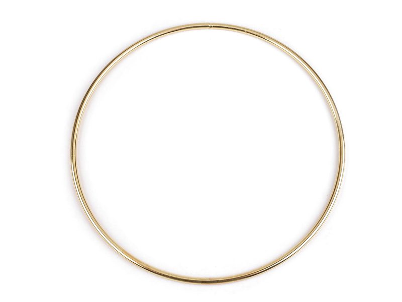 Kovový kruh na lapač snů / k dekorování Ø21 cm