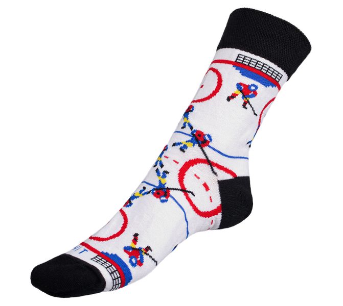 Ponožky Hokej - 35-38 bílá