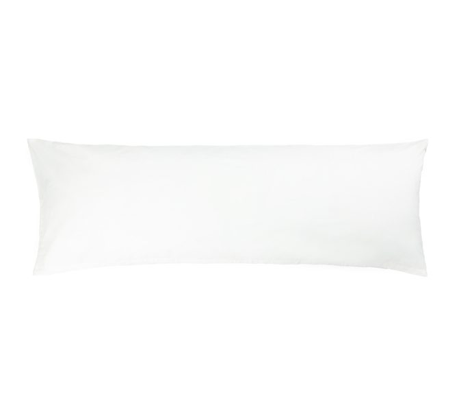 POVLAK na relaxační polštář - 55x180 cm (povlak na zip) bílá