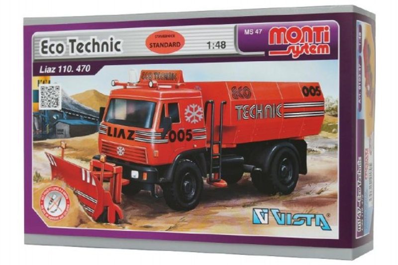 Stavebnice Monti System MS 47 Eco Technic Liaz 1:48 v krabici 22x15x6cm